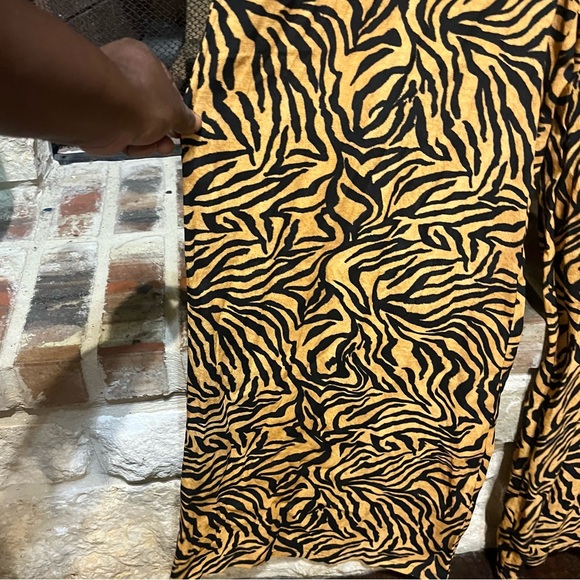 Kachel x Anthropologie Wide Leg Jumpsuit Tiger-Striped - Picture 9 of 12